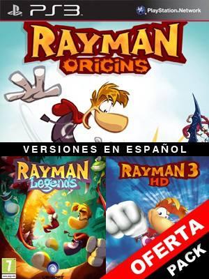 2 juegos en 1 Rayman Origins Mas Rayman Legends Mas RAYMAN 3 HD Ps3