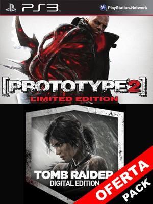2 juegos en 1 Prototype 2 Gold Edition Mas Tomb Raider Edición digital PS3