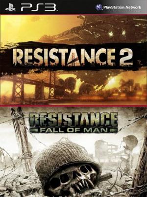 2 JUEGOS EN 1Resistance Fall of Man Mas Resistance 2 PS3