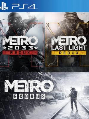 3 JUEGOS EN 1 METRO 2033 REDUX mas METRO EXODUS mas METRO LAST LIGHT REDUX PS4
