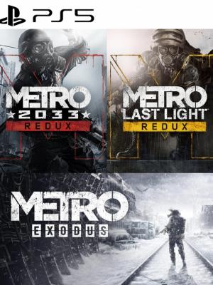 3 JUEGOS EN 1 METRO 2033 REDUX + METRO EXODUS + METRO LAST LIGHT REDUX PS5