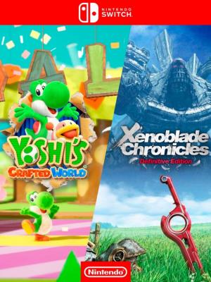Yoshis Crafted World mas Xenoblade Chronicles Definitive Edition - Nintendo Switch